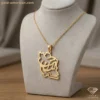 14k gold personalized pendant