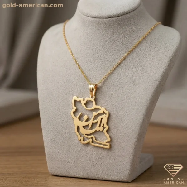 14k gold personalized pendant