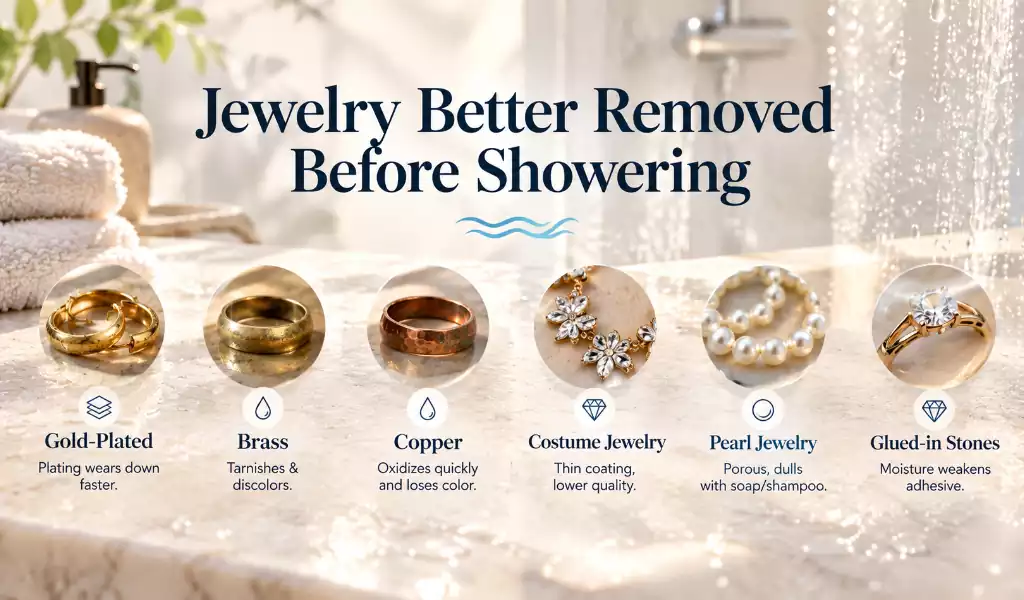 Best Jewelry for Swimming.Showering Daily 2