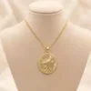 Gold Engraved Necklace