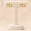 Gold Heart Earrings