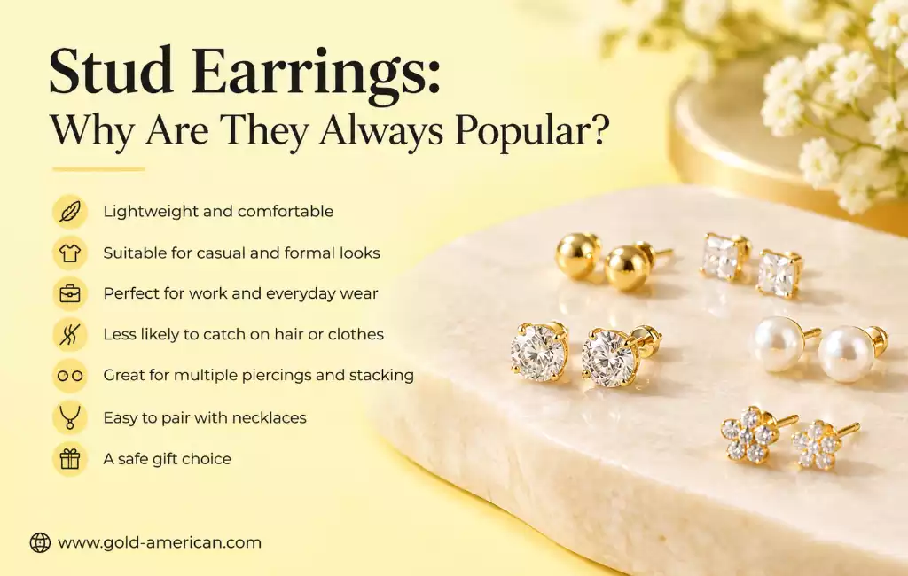 Stud Earrings vs Hoop Earrings Pros and Cons 1 why studs earrings are poplular