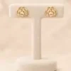 minimalist gold earrings