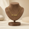 Iran Home Necklace – Gold "HOME" Map Pendant for Persian Heritage