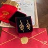 Custom Arabic Two-Name Pendant Necklace Displayed in Jewelry Gift Box