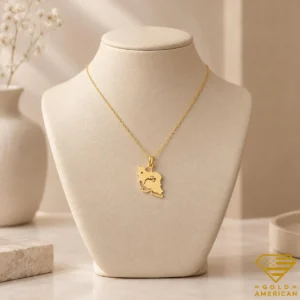 Elegant Gold Iran Pendant Display 1