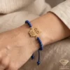 Minimalist-Owl-Bracelet-with-Lapis-Lazuli-on-Models-Wrist