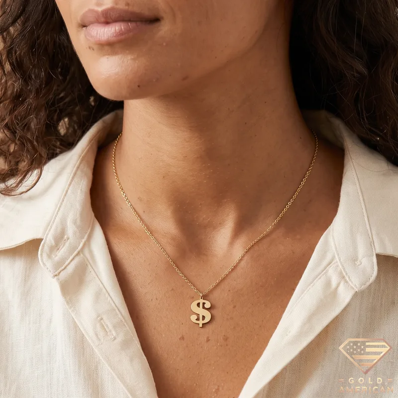 Prosperity Symbol Gold Pendant