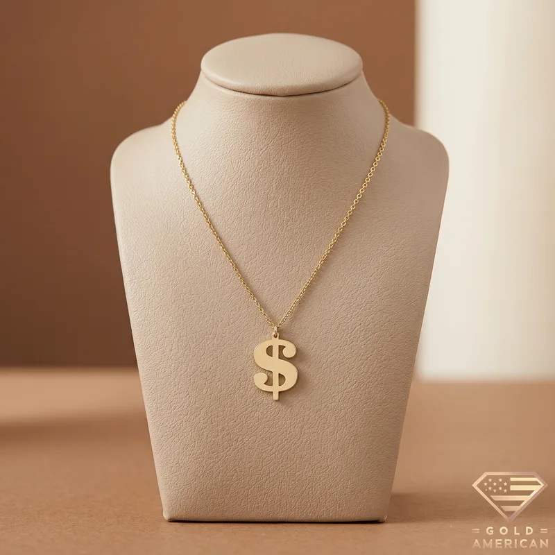 Prosperity Symbol Gold Pendant
