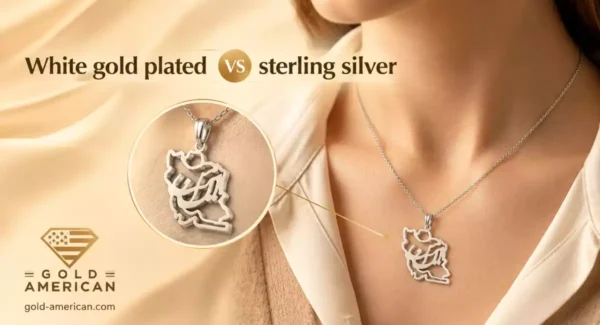 White gold plated vs sterling silver