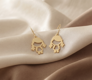 14kGold LittelGirl DropEarrings